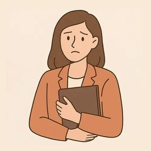 Profissional exausta