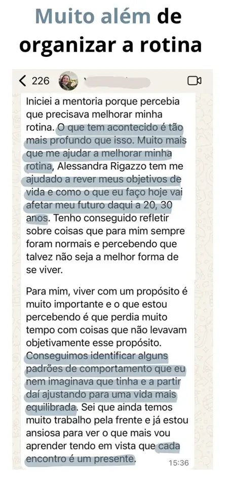 Prints de mensagens reais de mulheres que transformaram sua rotina com o Método Caminho Frutífero