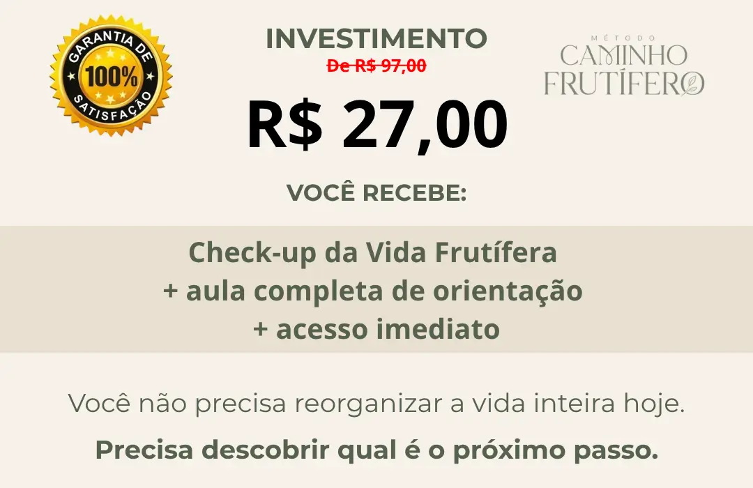 Preço Checkup da vida frutífera